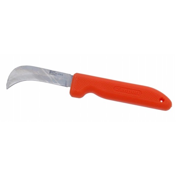 Gardencare Harvest Utility Knife 3 in Straight Stainless Steel Orange Handle GA146669